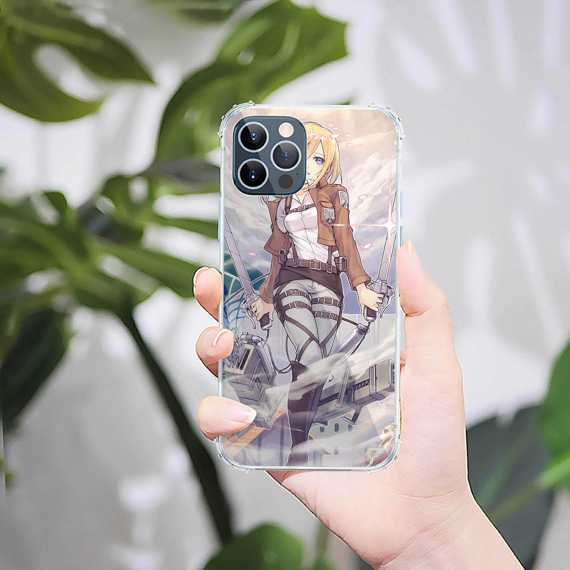（画像用） 進撃の巨人 Attack on Titan 【iPhone 12シリーズ対応】透明スマホケース（クリアソフトケース）